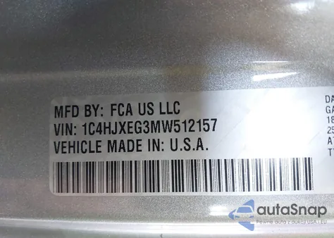 2021 Jeep Wrangler Unlimited Sahara 4X4 from USA, damaged, VIN 1C4HJXEG3MW512157